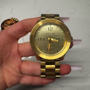 Nixon Gold Smartwatch with Bold Design